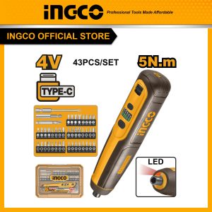 Máy siết vít dùng pin 4V INGCO CSDLI04062 lực siết 5Nm cống sạc type C (cáp được bán riêng) - Đồ nghề, dụng cụ cầm tay, máy móc thiết bị INGCO...