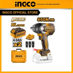 Máy vặn bu lông INGCO CIWLI2085 tháo mở ốc xe ô tô tải motor không chổi than lực siết 850Nm - Đồ nghề, dụng cụ cầm tay, máy móc thiết bị INGCO...