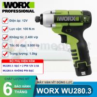 Máy vặn vít động lực dùng pin Li-ion 12V Worx WU280.3