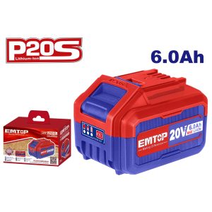Pin Lithium-Ion 20V 6.0Ah Emtop EBPK2060