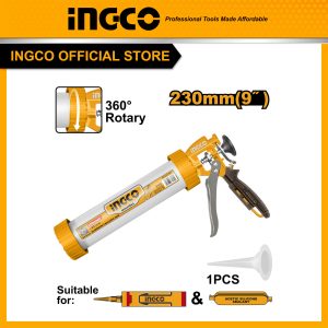 Súng bắn keo silicon bằng tay INGCO HCG0109 230mm khung nhôm - Đồ nghề, dụng cụ cầm tay, máy móc thiết bị INGCO chính hãng, giá tốt