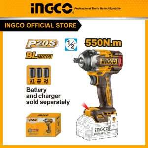 Thân máy siết bu lông pin 20V INGCO CIWLI20551 không chổi than 550Nm body chưa kèm pin sạc - Đồ nghề, dụng cụ cầm tay, máy móc thiết bị INGCO chính...
