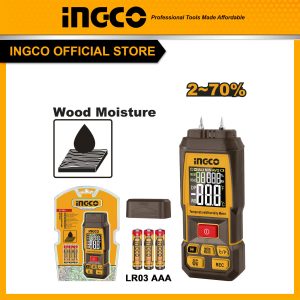 Thiết bị đo độ ẩm gỗ, phạm vi đo 2 - 70% INGCO HETWM031 - Đồ nghề, dụng cụ cầm tay, máy móc thiết bị INGCO chính hãng, giá tốt