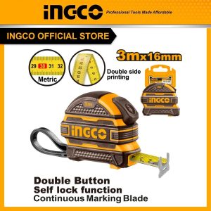 Thước đo tự hãm 3m*16mm INGCO HSMT08316-1 - Đồ nghề, dụng cụ cầm tay, máy móc thiết bị INGCO chính hãng, giá tốt