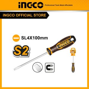 Tua vít dẹp SL4 dài 100mm INGCO HSDSL4100 - Đồ nghề, dụng cụ cầm tay, máy móc thiết bị INGCO chính hãng, giá tốt