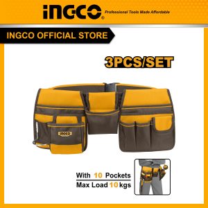 Túi đeo đựng dụng cụ kiểu ngang INGCO HTBP020328 - Đồ nghề, dụng cụ cầm tay, máy móc thiết bị INGCO chính hãng, giá tốt